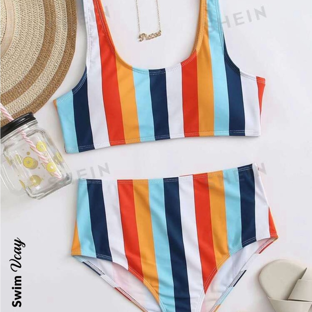 Colorful swimsuit set